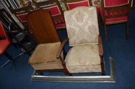 Fender, cake stand, a walnut metamorphic chair and a nursing chair. Contactless collection is