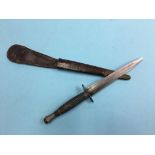 A Fairburn Sykes fighting knife. Contactless collection is strictly by appointment on Thursday,