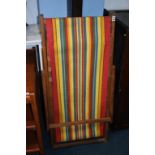 Two vintage folding deck chairs. Contactless collection is strictly by appointment on Thursday,