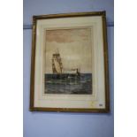 William Thomas Nichol Boyce, (1857-1911), watercolour, signed, dated 1905, 'Sailing ship and