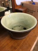 Large glazed bowl (a/f). Contactless collection is strictly by appointment on Thursday, Friday and