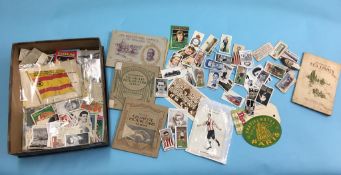 Assorted football trade cards and ephemera. Contactless collection is strictly by appointment on