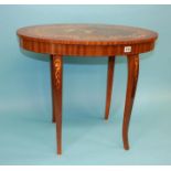 Italian oval musical table. Contactless collection is strictly by appointment on Thursday, Friday