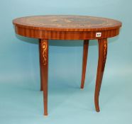 Italian oval musical table. Contactless collection is strictly by appointment on Thursday, Friday