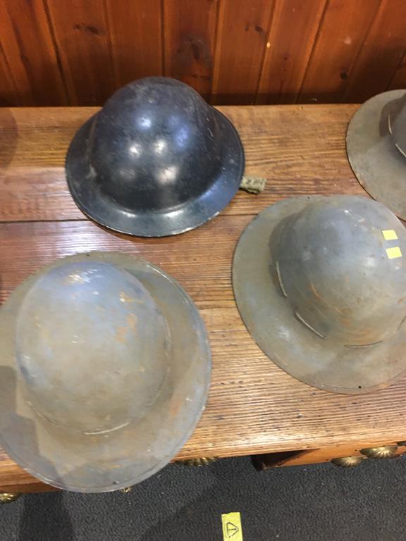 Collection of five tin helmets. Contactless collection is strictly by appointment on Thursday, - Image 2 of 3