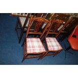 Pair of Edwardian chairs. Contactless collection is strictly by appointment on Thursday, Friday