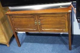 A mahogany two door washstand. Contactless collection is strictly by appointment on Thursday, Friday