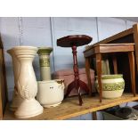 Various planters and occasional tables. Contactless collection is strictly by appointment on