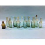 Eleven glass advertising bottles from Newcastle Upon Tyne, 3 Newcastle Breweries, W. B. Reid and