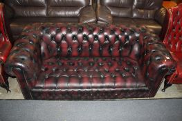 A Chesterfield three seater settee