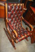 Chesterfield rocking chair