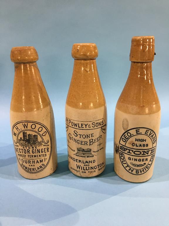 Six stoneware advertising bottles, William Robson Sunderland, George E. Evans, South Shields, - Image 3 of 3