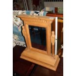 Pine dressing table mirror