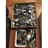 Two boxes of watches (spares and repairs)