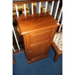 A mahogany single door cabinet, 50cm wide