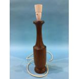 Teak table lamp