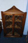 Priory oak corner cabinet