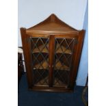 Priory oak corner cabinet