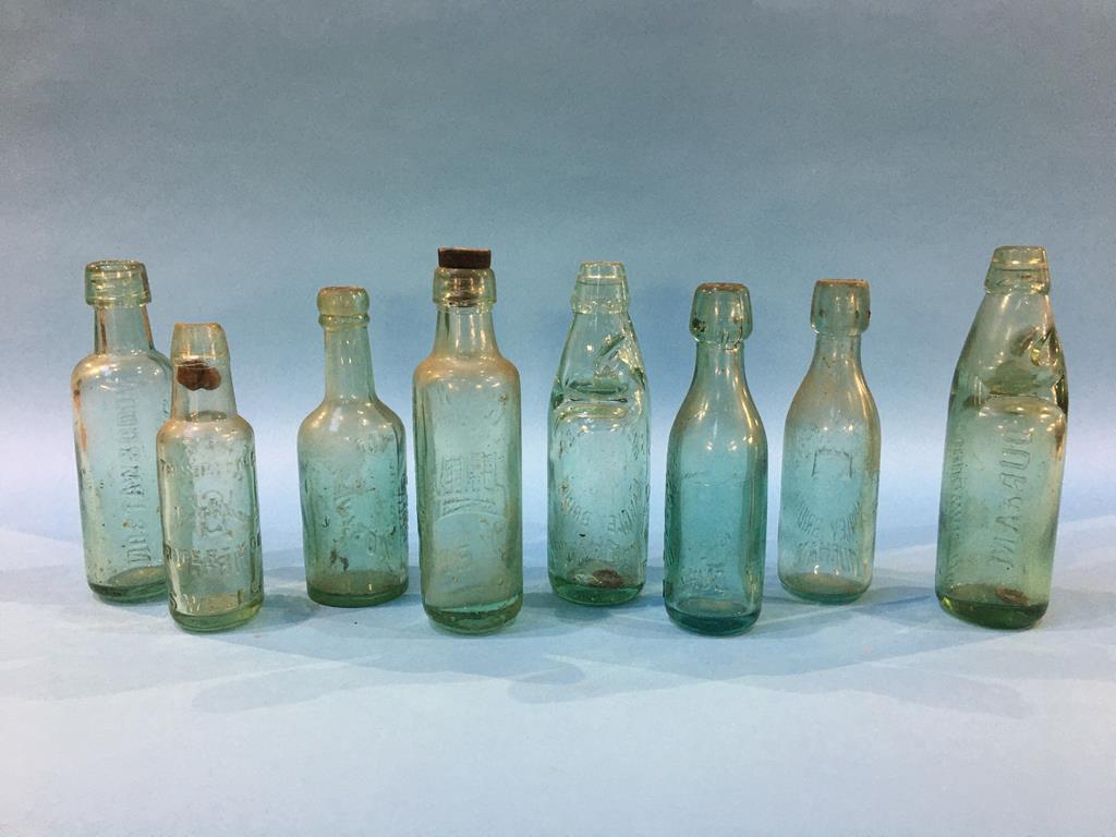 Eight glass advertising bottles from Durham to include, 2 Jessop and Foster, Wm Hedley, 3 Wood and - Image 2 of 6