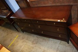 A Stag double chest of drawers and dressing table
