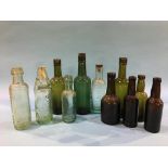 Seven 'Vaux' bottles and four Sunderland bottles, Powley, Wm Davidson and Sons, Wm Robson and E.