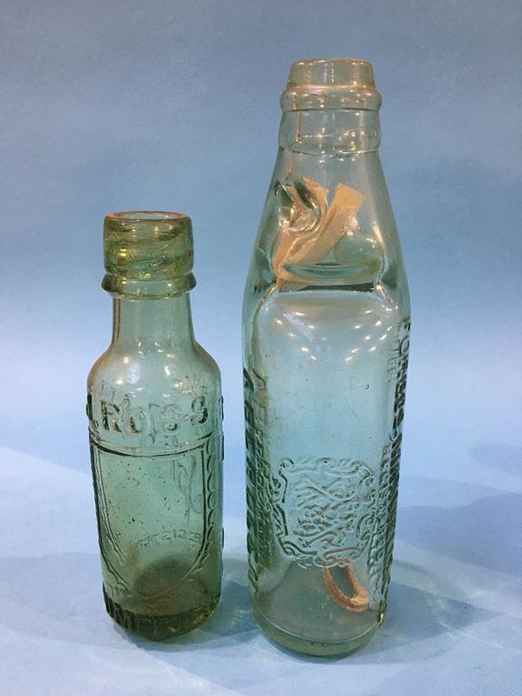 Ten glass advertising bottles to include; W. Conway Ltd, Cleethorpes, Harston and Co., Harrogate, - Image 4 of 7