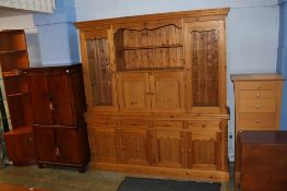 A Cottage Pine of Whitburn kitchen dresser, 184cm wide, 41cm deep, 197cm height