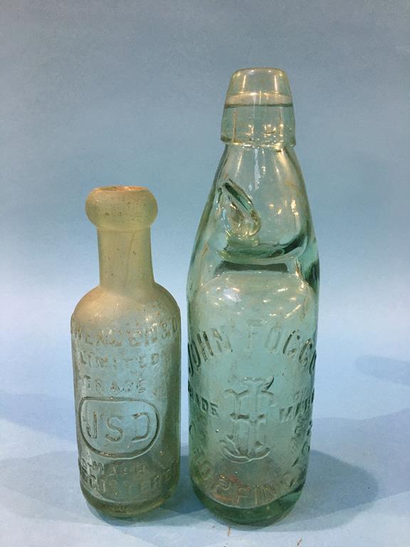 Ten glass advertising bottles to include The Aerated Water Co., Annfield Plain, James Hall, - Image 6 of 7