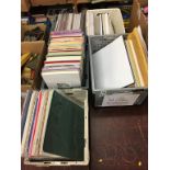 Five boxes of card and paper, various sizes