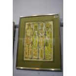 Eric Briars, watercolour, signed, dated 1965, 'Conclave', 37cm x 28cm