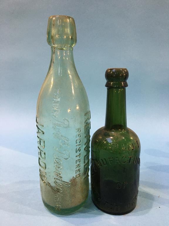 Ten glass advertising bottles to include The Aerated Water Co., Annfield Plain, James Hall, - Image 4 of 7