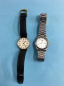 A gents Omega Geneve watch and a Seiko watch