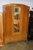 Oak single door wardrobe