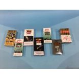 Seven (sealed) packets of cigars to include; Dutch Master, Black Titan etc. (unopened)