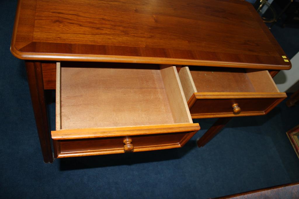 Pair of two drawer side tables - Image 2 of 4