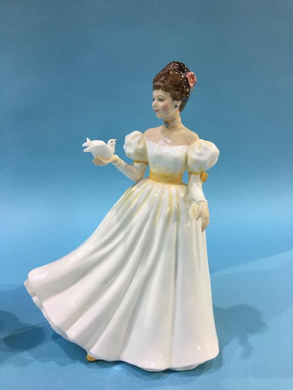 Three Royal Doulton figures, 'Kathleen', 'Denise' and 'Lindsay' - Image 2 of 7