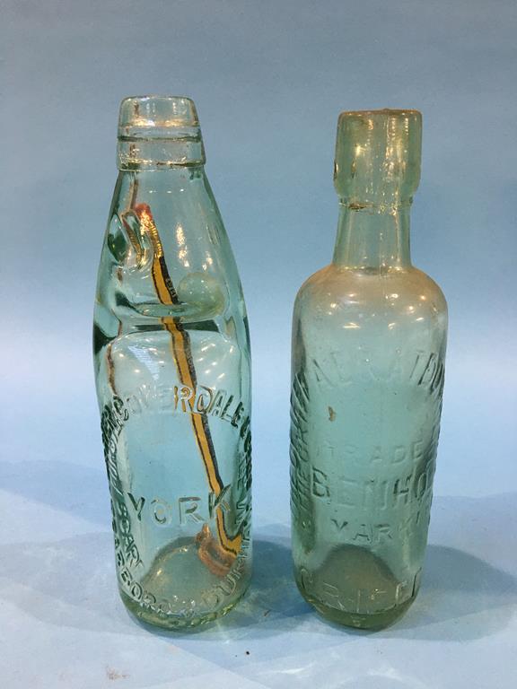 Ten glass advertising bottles to include; W. Conway Ltd, Cleethorpes, Harston and Co., Harrogate, - Image 7 of 7