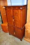 Reproduction mahogany cocktail cabinet