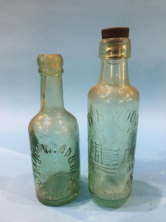 Eight glass advertising bottles from Durham to include, 2 Jessop and Foster, Wm Hedley, 3 Wood and - Image 4 of 6