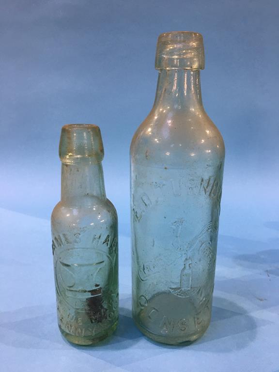 Ten glass advertising bottles to include The Aerated Water Co., Annfield Plain, James Hall, - Image 3 of 7