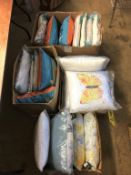 Four boxes of cushions (as new)