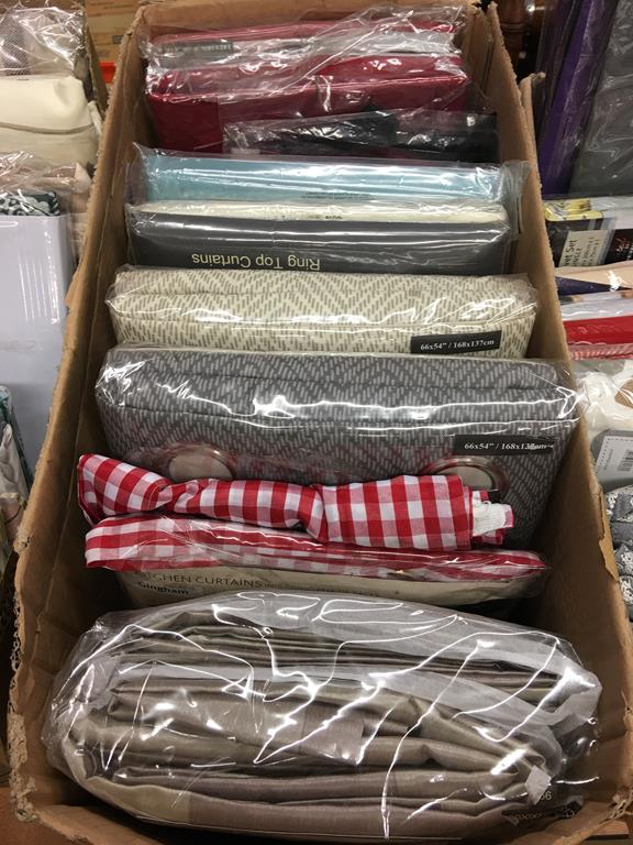 Three boxes of curtains and laundry bags (as new) - Image 3 of 4