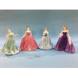 Four Coalport figures 'Lady Helen', 'Dearest Rose', 'Charity Ball' and 'True Love'