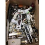 A box of wristwatches and straps (spares and repairs)