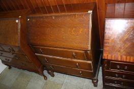 Oak bureau