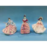 Three Royal Doulton figures 'Sunday Best', 'Rebecca' and 'Diane'