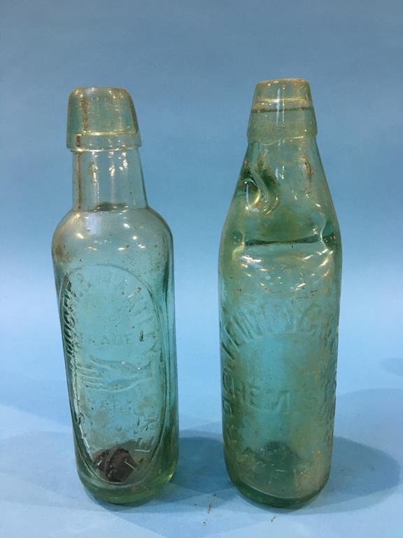 Ten glass advertising bottles to include; W. Conway Ltd, Cleethorpes, Harston and Co., Harrogate, - Image 6 of 7