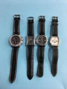 Four gents Automatic wristwatches