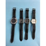 Four gents Automatic wristwatches