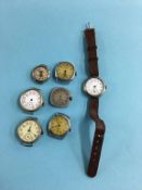 Collection of various vintage wristwatches